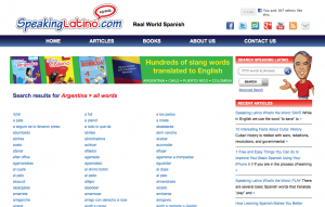 Argentina Spanish Slang Online Dictionary Speaking Latino