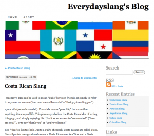 Costa Rica Spanish Slang Everyday Slang