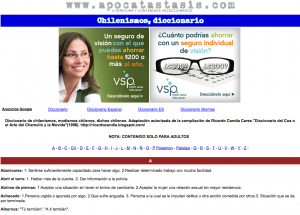 Chile Spanish Slang Diccionario Chilenismos