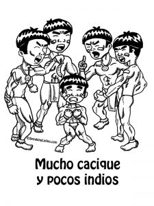 Refranes Puerto Rico Spanish Slang Mucho cacique y pocos indios