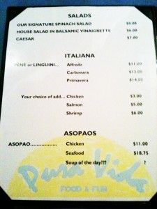 Spanish Menu Mistakes