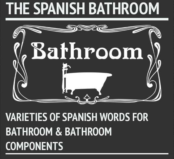 Spanish Words for Bathroom and Bathroom Components ...