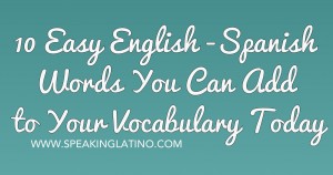 English Spanish Words
