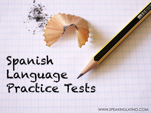 Spanish language practice test