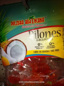 Pilon means Lollipop in Puerto Rico
