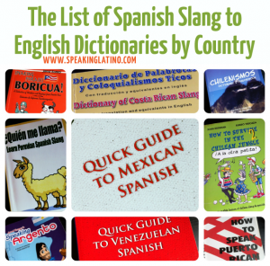 The Spanish Slang to English Dictionary List by Country