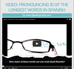 Infographic Longest Words in Spanish