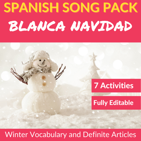 Canciones en español. Letra y ejercicios. Songs in Spanish for Spanish class