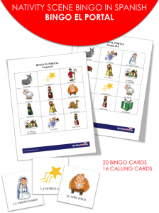 Printable Christmas Nativity Bingo de Navidad para Imprimir
