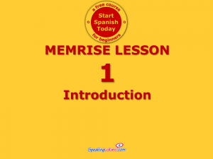 memrise spanish