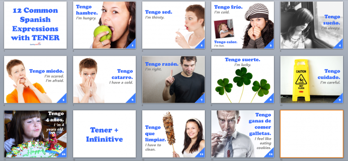 Expressions with TENER Presentation