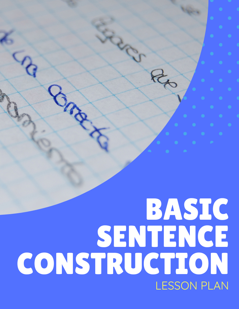 Spanish sentence structure lesson plan for beginner students and
