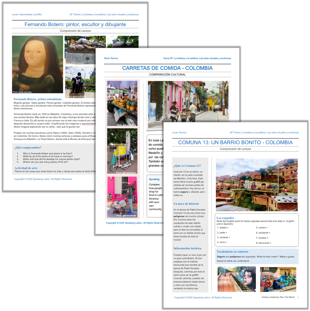 Speaking Latino Cultural Activities