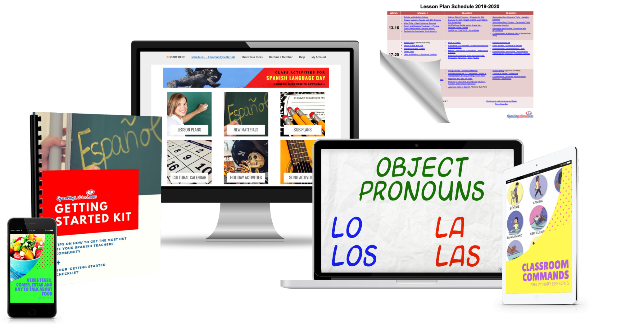 Speaking Latino Spanish Teachers Membership MockUp