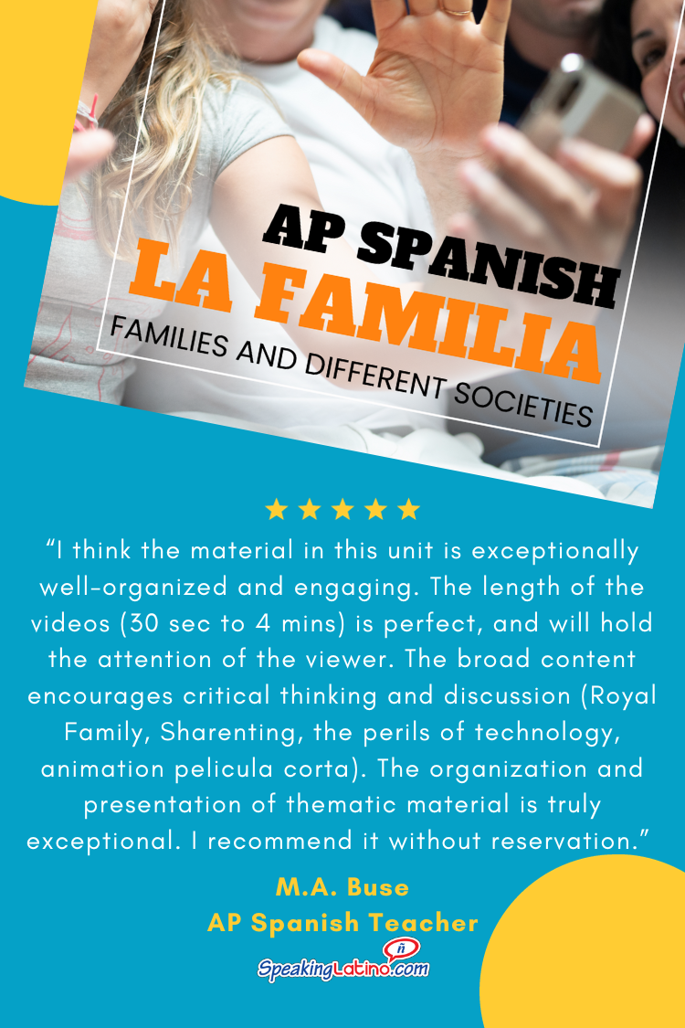 La Familia AP Spanish Unit Testimonial