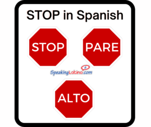 3 ways Spanish traffic signs say STOP