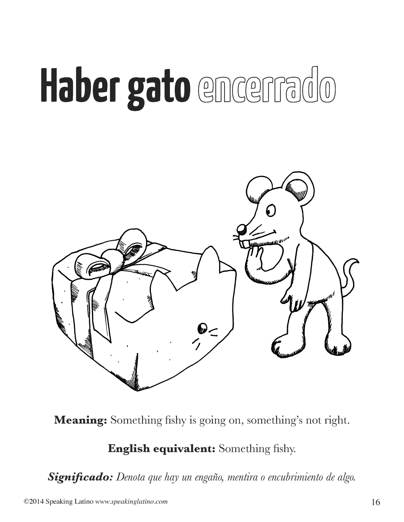 Free Spanish Sayings Printables for Teachers - Speaking Latino