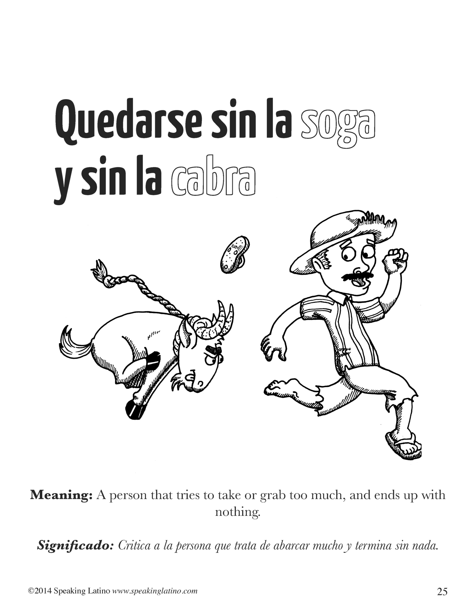 Free Spanish Sayings Printables for Teachers - Speaking Latino