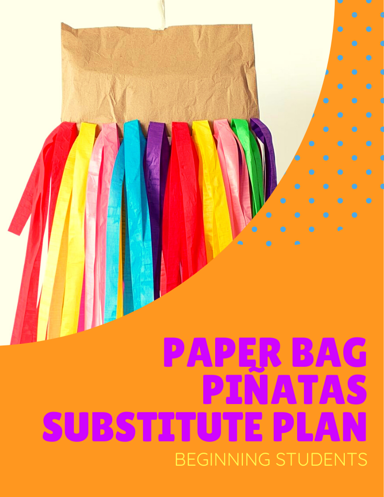 Paper Bag Piñata Sub Plan